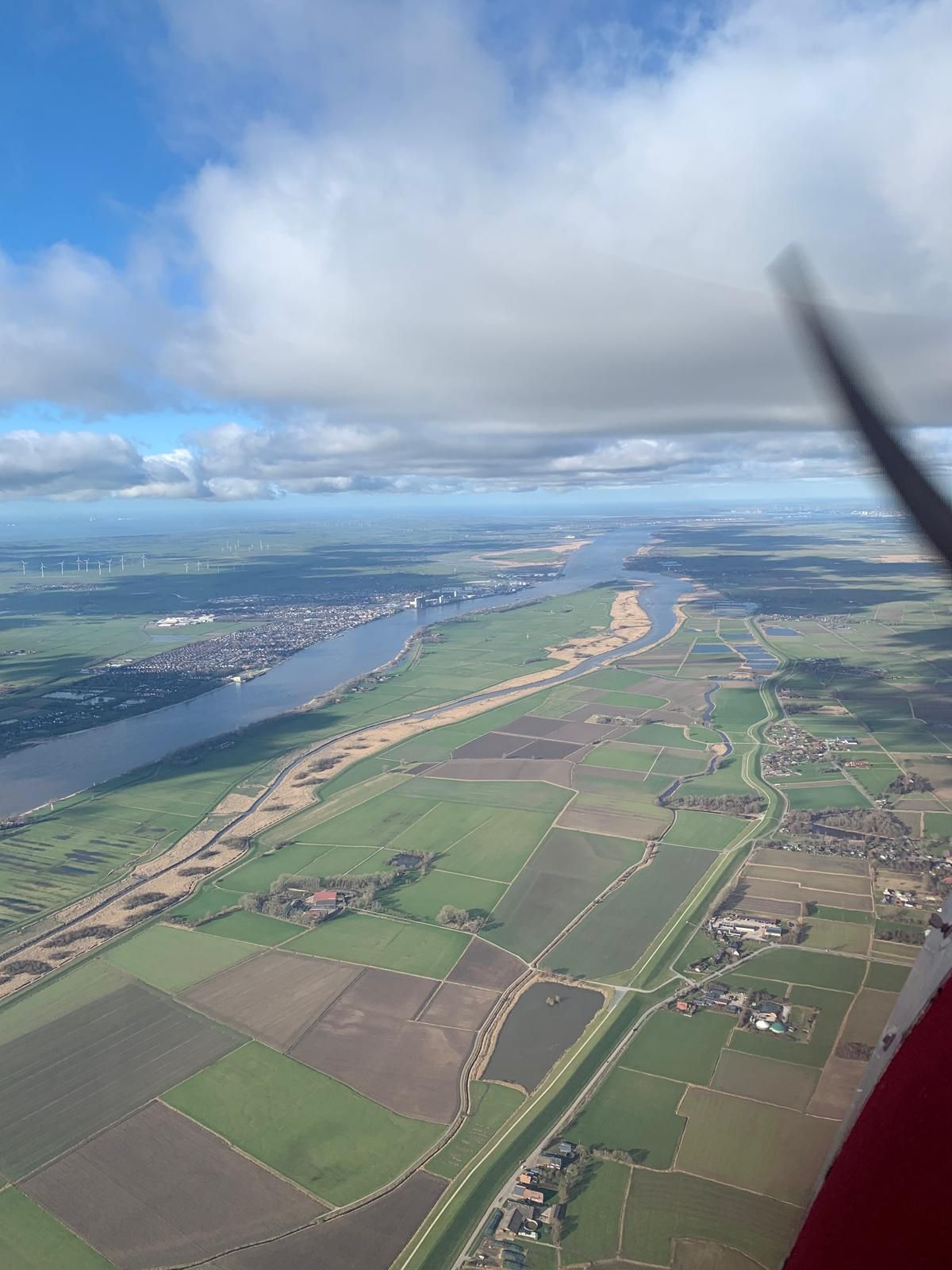 (c) Nordsternflieger – Weserinsel Harrier Sand bei Brake in Richtung Norden