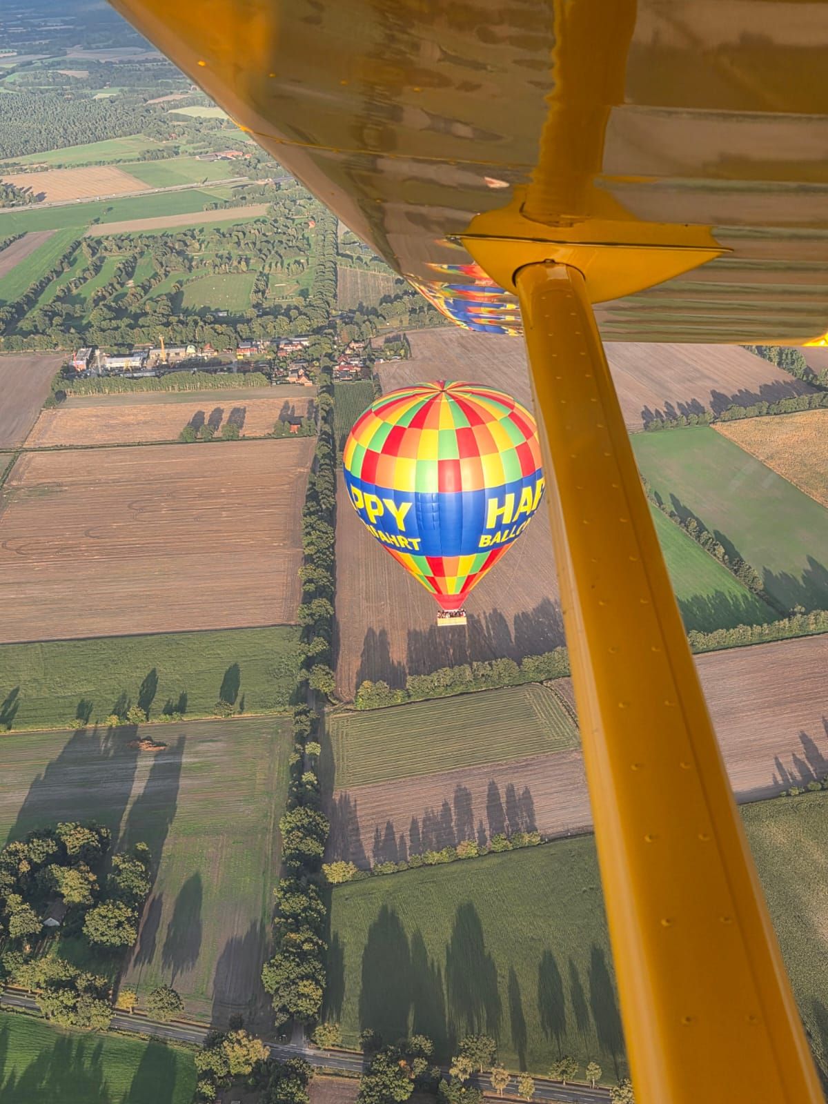 (c) Nordsternflieger - über einem Heißluftballon über Norddeutschland